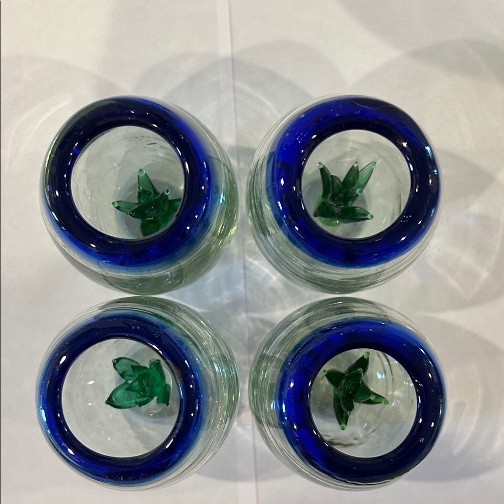 Agave Hand-Blown Glass Decanter and 6 Shot Glasses - Picture 13 of 16